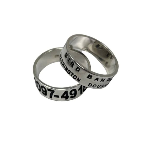 Sterling Silver Duck Band Ring Unisex Size 7 Hunter Waterfowl Wedding Wide New - Picture 9 of 11